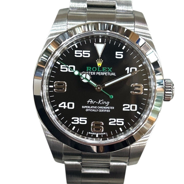 ロレックス ROLEX エアキング 116900 ブラック SS 自動巻き メンズ 腕時計