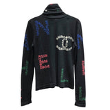 シャネル CHANEL ココマークアイコンタートルネックニットセーター P70786 ブラック カシミア レディース ニット