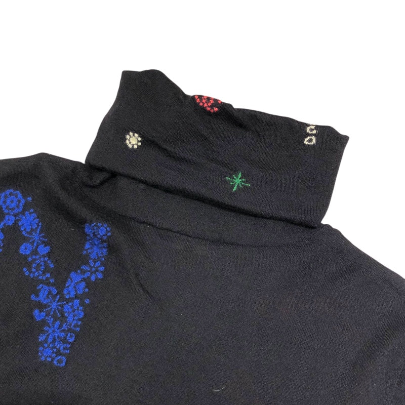 シャネル CHANEL ココマークアイコンタートルネックニットセーター P70786 ブラック カシミア レディース ニット