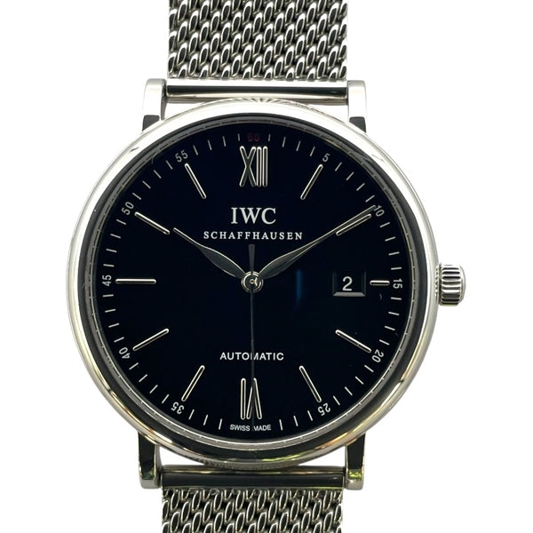 インターナショナルウォッチカンパニー IWC ポートフィノ オートマティック IW356506 ブラック SS 自動巻き メンズ 腕時計