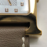 エルメス HERMES Hウォッチ ホワイトシェル HH1.202 ホワイトシェル GP/SS クオーツ レディース 腕時計