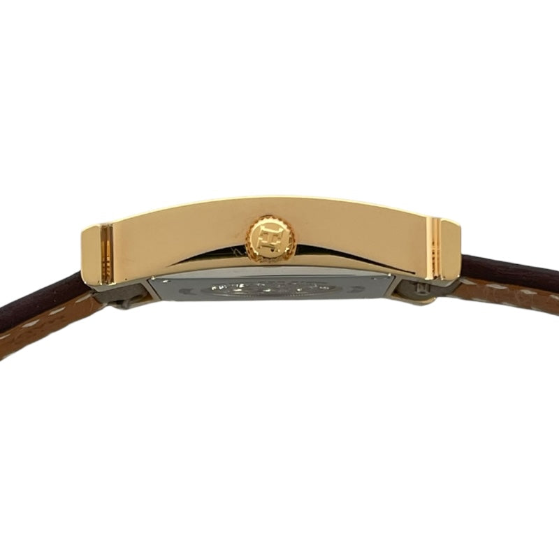 エルメス HERMES Hウォッチ ホワイトシェル HH1.202 ホワイトシェル GP/SS クオーツ レディース 腕時計