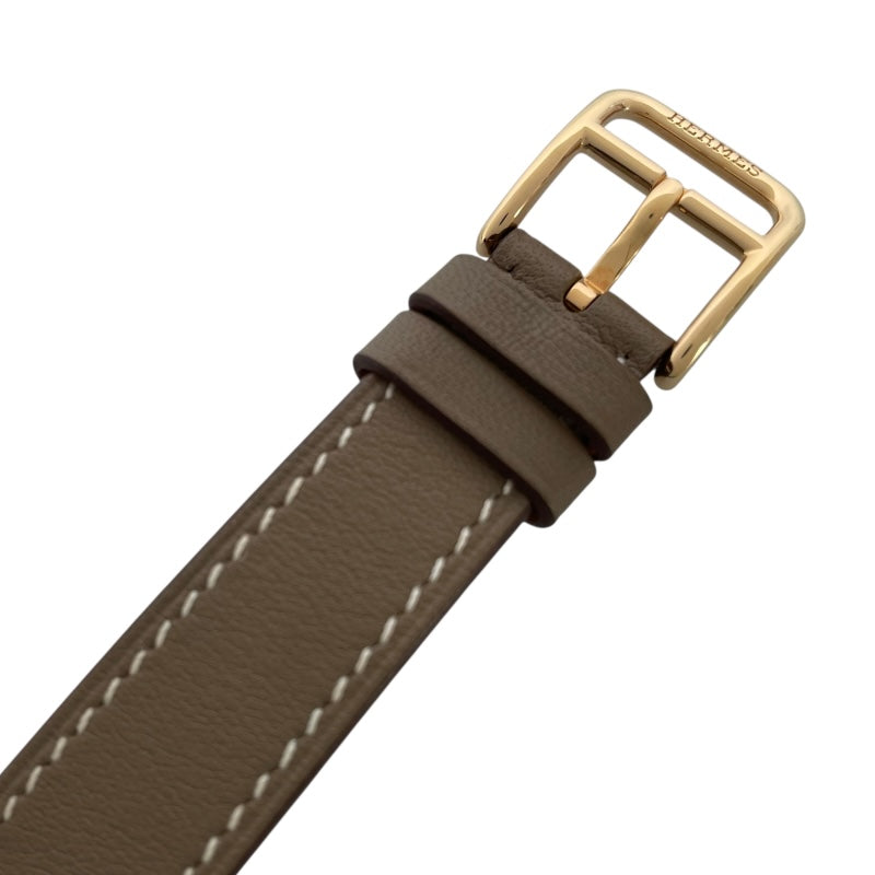 エルメス HERMES Hウォッチ ホワイトシェル HH1.202 ホワイトシェル GP/SS クオーツ レディース 腕時計