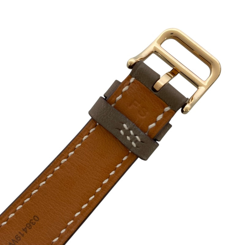 エルメス HERMES Hウォッチ ホワイトシェル HH1.202 ホワイトシェル GP/SS クオーツ レディース 腕時計