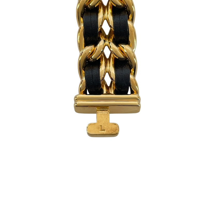 シャネル CHANEL プルミエールL H00001 ブラック GP レディース 腕時計