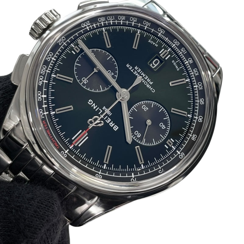 ブライトリング BREITLING プレミエ B01 クロノグロフ 42 AB0118 グリーン SS 自動巻き メンズ 腕時計