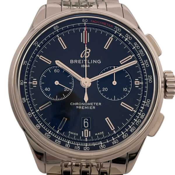 ブライトリング BREITLING プレミエ B01 クロノグロフ 42 AB0118 グリーン SS 自動巻き メンズ 腕時計