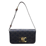 セリーヌ CELINE ショルダーバッグ　クロード 194142 タン トリヨンフキャンバス レディース