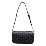 セリーヌ CELINE ショルダーバッグ　クロード 194142 タン トリヨンフキャンバス レディース
