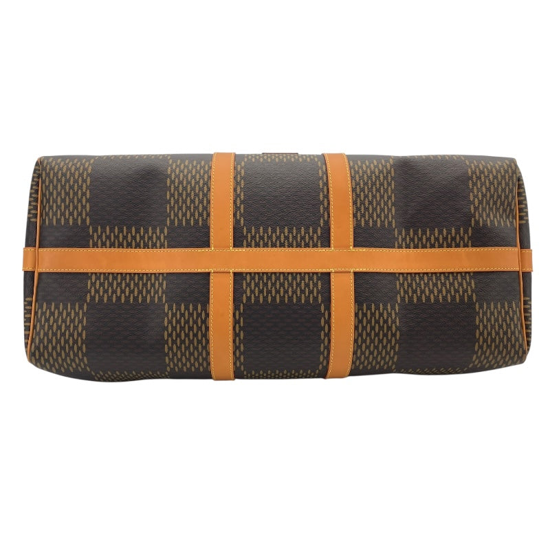 ルイ・ヴィトン LOUIS VUITTON キーポル・バンドリエール50 NIGOコラボ N40360 ブラウン ダミエ・ジャイアント ユニセックス ボストンバッグ