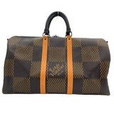 ルイ・ヴィトン LOUIS VUITTON キーポル・バンドリエール50 NIGOコラボ N40360 ブラウン ダミエ・ジャイアント ユニセックス ボストンバッグ