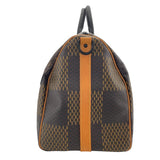 ルイ・ヴィトン LOUIS VUITTON キーポル・バンドリエール50 NIGOコラボ N40360 ブラウン ダミエ・ジャイアント ユニセックス ボストンバッグ