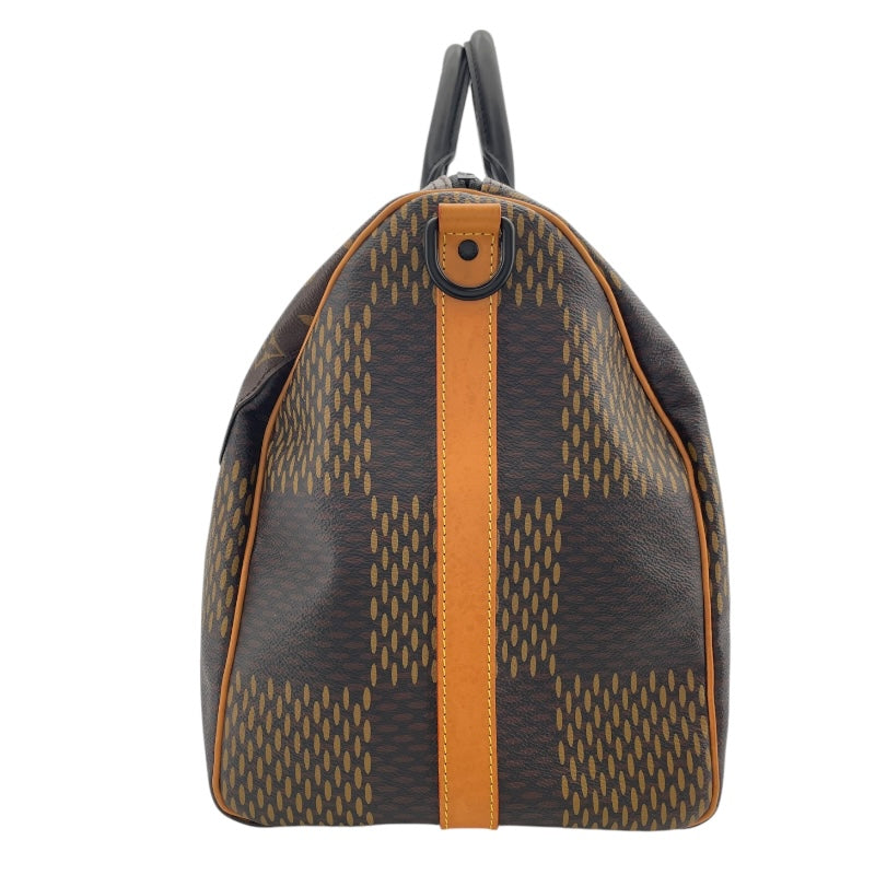 ルイ・ヴィトン LOUIS VUITTON キーポル・バンドリエール50 NIGOコラボ N40360 ブラウン ダミエ・ジャイアント ユニセックス ボストンバッグ