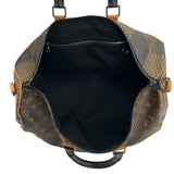 ルイ・ヴィトン LOUIS VUITTON キーポル・バンドリエール50 NIGOコラボ N40360 ブラウン ダミエ・ジャイアント ユニセックス ボストンバッグ