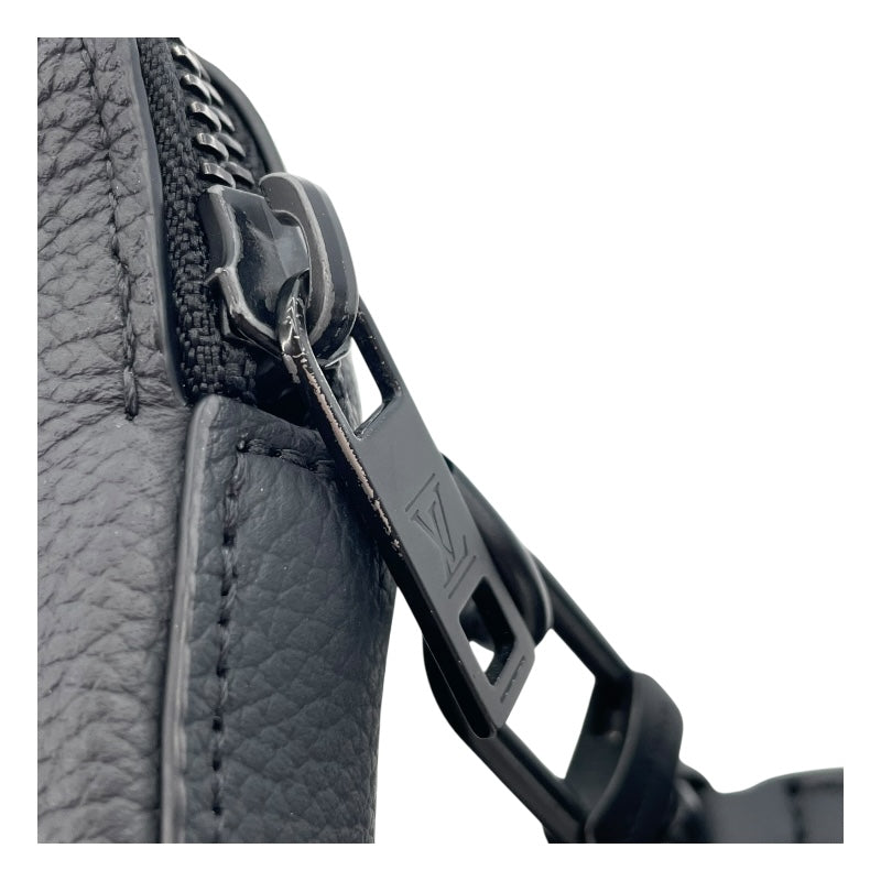 ルイ・ヴィトン LOUIS VUITTON アルファ・ウェアラブルウォレット M59161 ノワール アエログラム カーフレザー メンズ ショルダーバッグ