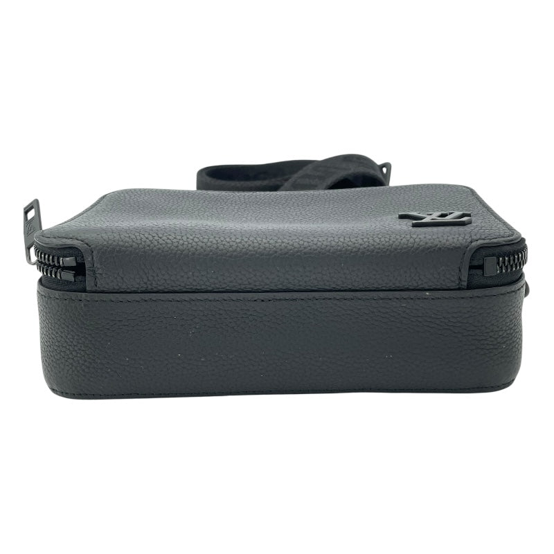 ルイ・ヴィトン LOUIS VUITTON アルファ・ウェアラブルウォレット M59161 ノワール アエログラム カーフレザー メンズ ショルダーバッグ