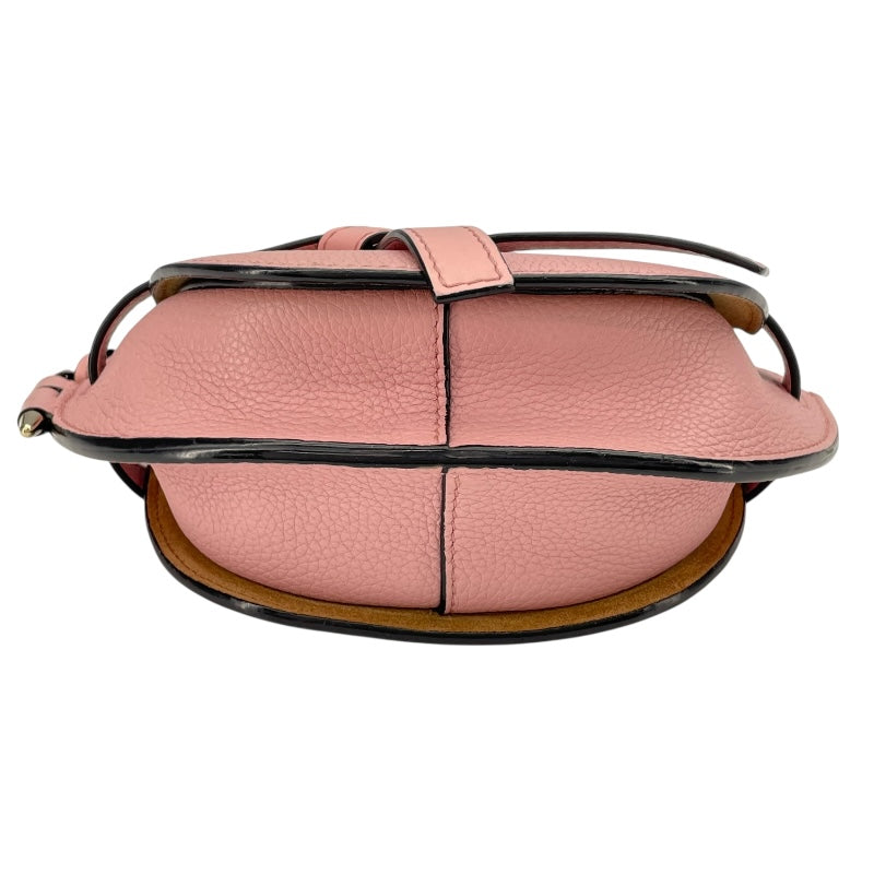 ロエベ LOEWE ゲートバッグミニ ピンク レザー レディース ショルダーバッグ