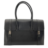 エルメス HERMES ドラッグ37 □D刻 ブラック SV金具 ボックスカーフ レディース ハンドバッグ