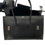エルメス HERMES ドラッグ37 □D刻 ブラック SV金具 ボックスカーフ レディース ハンドバッグ