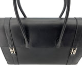 エルメス HERMES ドラッグ37 □D刻 ブラック SV金具 ボックスカーフ レディース ハンドバッグ