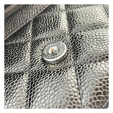 シャネル CHANEL マトラッセチェーンウォレット AP0250 ブラック SV金具 キャビアスキン レディース ウォレットチェーン