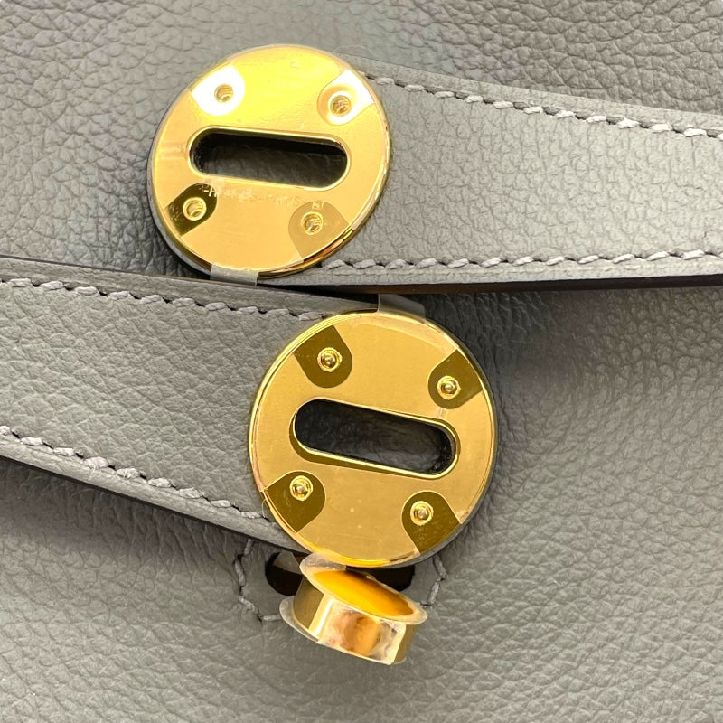 エルメス HERMES リンディ26 W刻 グリメイヤー GD金具 エヴァーカラー レディース ショルダーバッグ