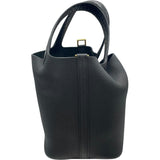 エルメス HERMES ピコタンロックPM タッチ Z BY002 AN ブラック アリゲーター/トリヨン レディース ハンドバッグ