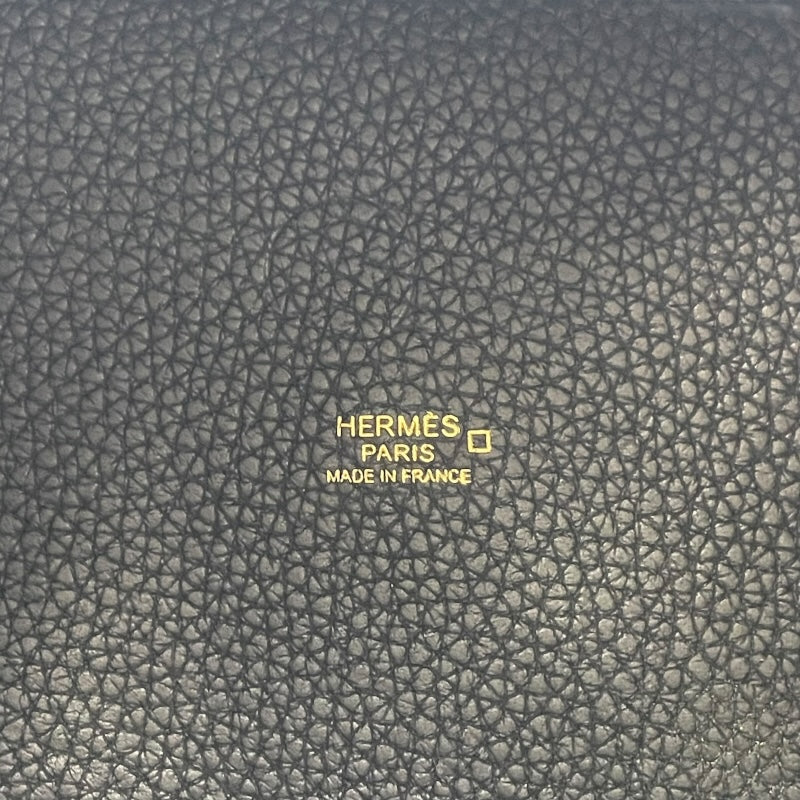 エルメス HERMES ピコタンロックPM タッチ Z BY002 AN ブラック アリゲーター/トリヨン レディース ハンドバッグ