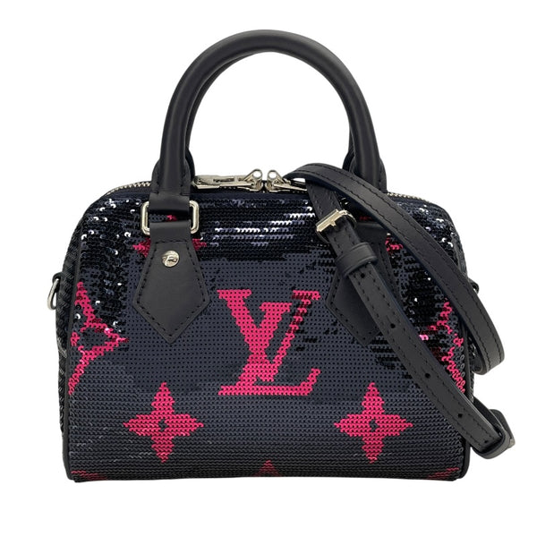 ルイ・ヴィトン LOUIS VUITTON スピーディ・バンドリエール 18 M21994 ネイビー スパンコール レディース ショルダーバッグ