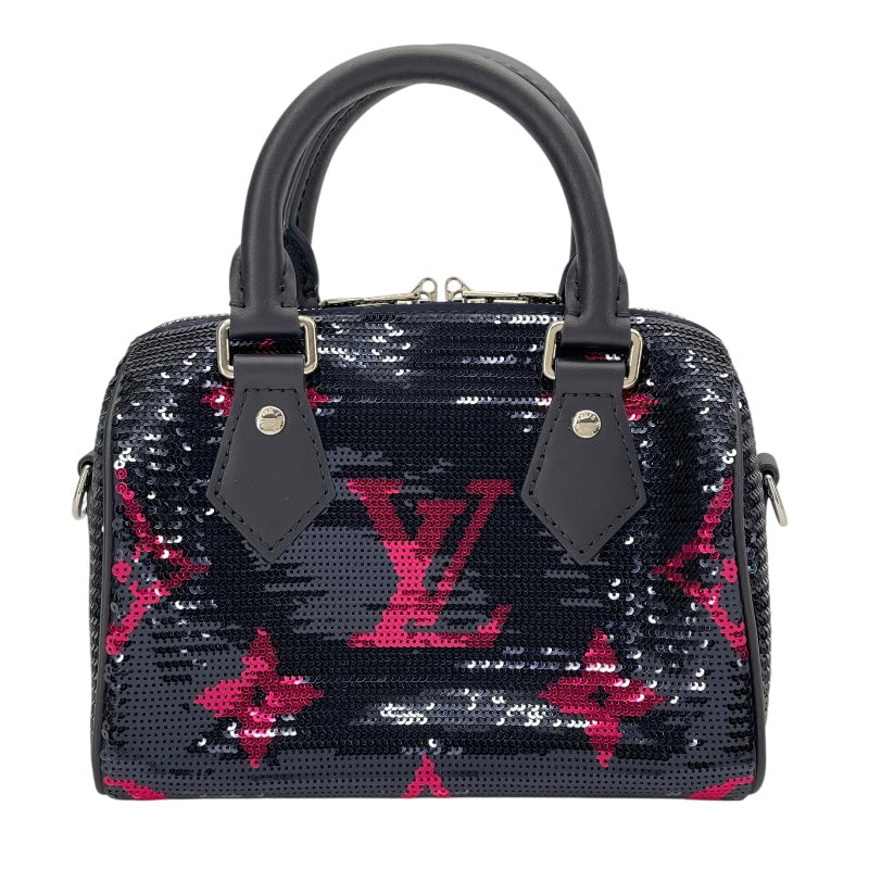 ルイ・ヴィトン LOUIS VUITTON スピーディ・バンドリエール 18 M21994 ネイビー スパンコール レディース ショルダーバッグ
