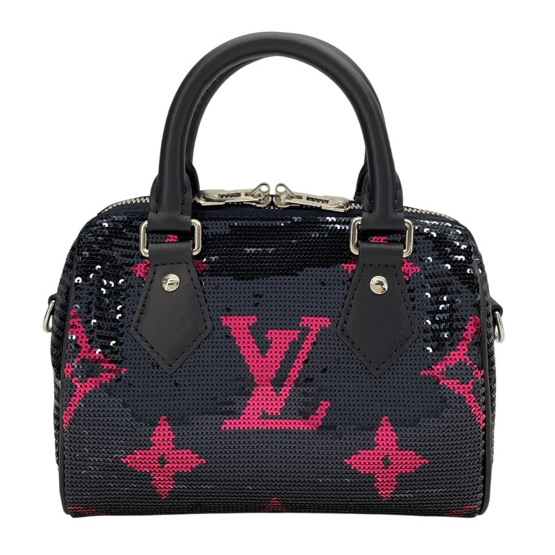 ルイ・ヴィトン LOUIS VUITTON スピーディ・バンドリエール 18 M21994 ネイビー スパンコール レディース ショルダーバッグ