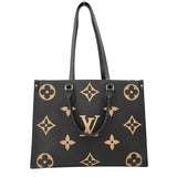 ルイ・ヴィトン LOUIS VUITTON オンザゴーMM M45495 ブラック バイカラー モノグラム･アンプラント レディース トートバッグ