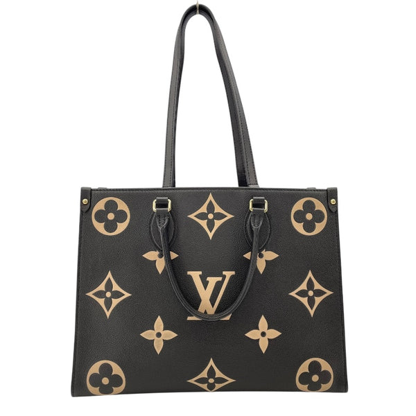 ルイ・ヴィトン LOUIS VUITTON オンザゴーMM M45495 ブラック バイカラー モノグラム･アンプラント レディース トートバッグ