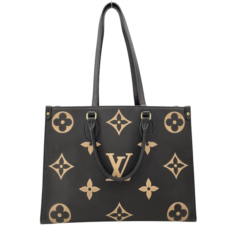 ルイ・ヴィトン LOUIS VUITTON オンザゴーMM M45495 ブラック バイカラー モノグラム･アンプラント レディース トートバッグ