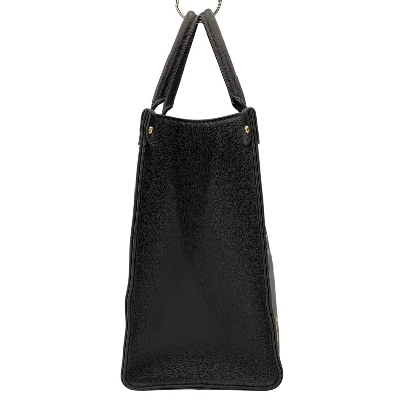 ルイ・ヴィトン LOUIS VUITTON オンザゴーMM M45495 ブラック バイカラー モノグラム･アンプラント レディース トートバッグ