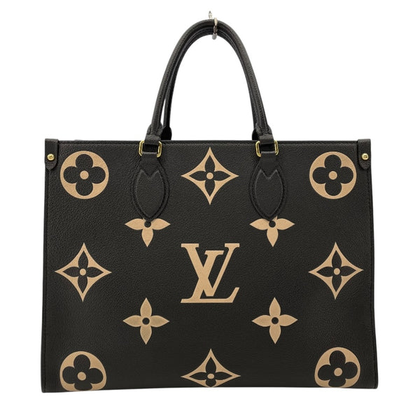 ルイ・ヴィトン LOUIS VUITTON オンザゴーMM M45495 ブラック バイカラー モノグラム･アンプラント レディース トートバッグ