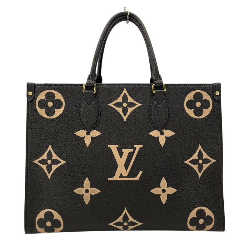 ルイ・ヴィトン LOUIS VUITTON オンザゴーMM M45495 ブラック バイカラー モノグラム･アンプラント レディース トートバッグ