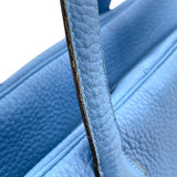 エルメス HERMES ヴィクトリア35 □R刻 ブルーパラダイス SV金具 トリヨン レディース ハンドバッグ