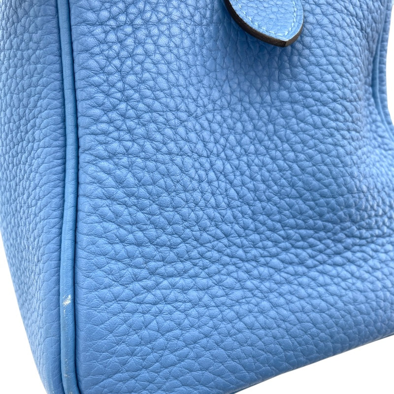 エルメス HERMES ヴィクトリア35 □R刻 ブルーパラダイス SV金具 トリヨン レディース ハンドバッグ