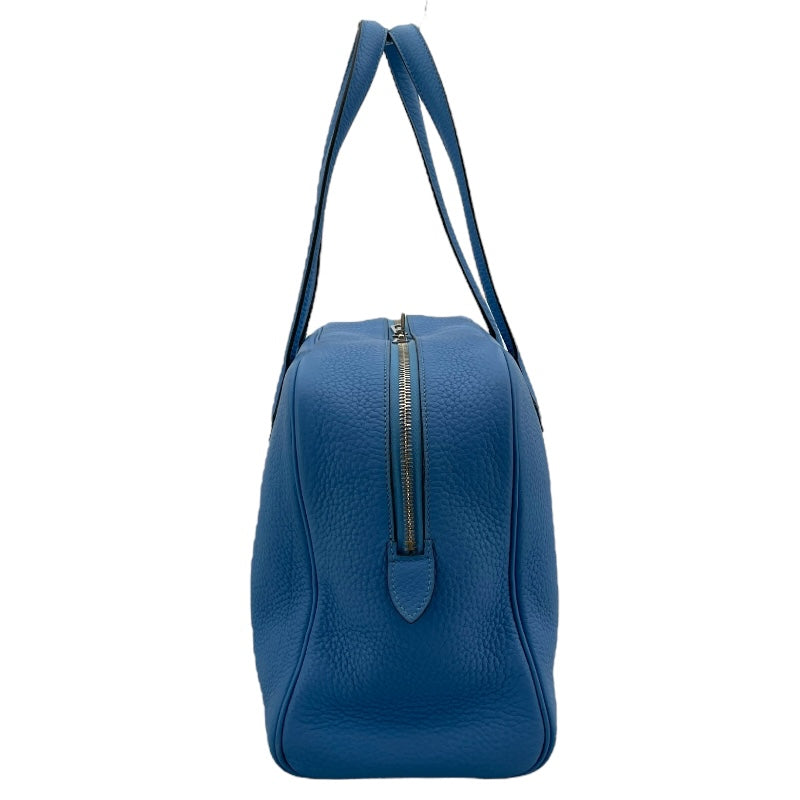 エルメス HERMES ヴィクトリア35 □R刻 ブルーパラダイス SV金具 トリヨン レディース ハンドバッグ