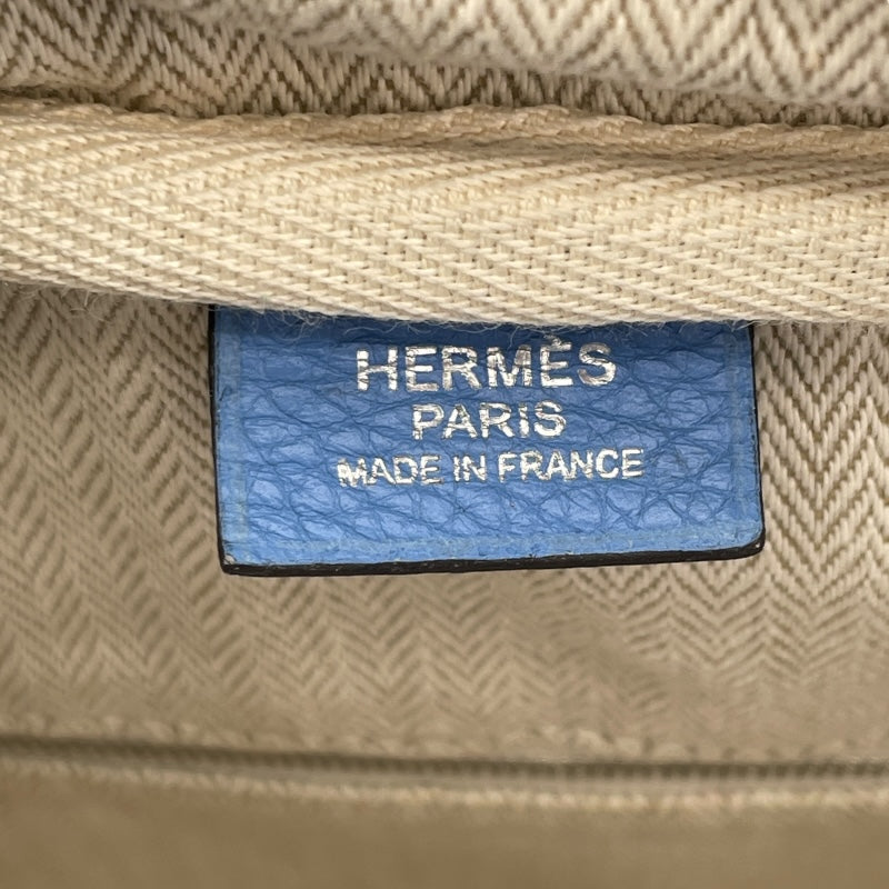 エルメス HERMES ヴィクトリア35 □R刻 ブルーパラダイス SV金具 トリヨン レディース ハンドバッグ