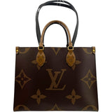 ルイ・ヴィトン LOUIS VUITTON オンザゴー MM M45321 ブラウン ジャイアント レディース トートバッグ