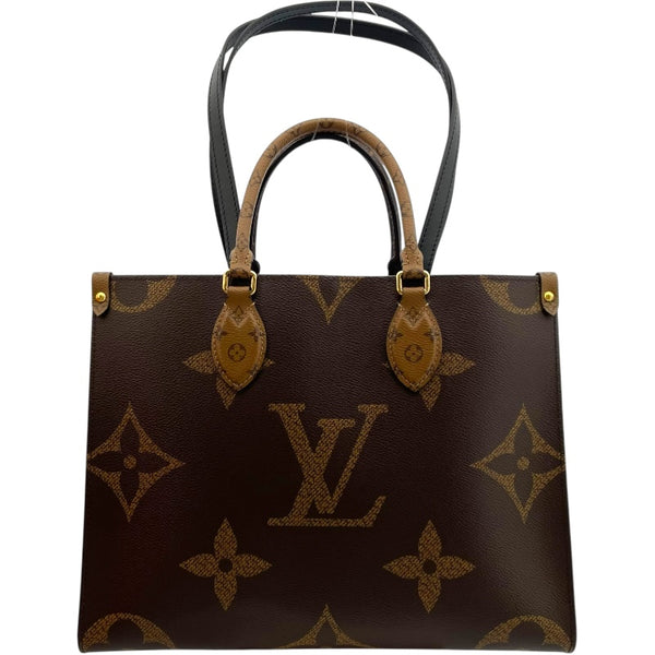 ルイ・ヴィトン LOUIS VUITTON オンザゴー MM M45321 ブラウン ジャイアント レディース トートバッグ