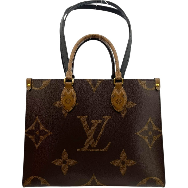 ルイ・ヴィトン LOUIS VUITTON オンザゴー MM M45321 ブラウン ジャイアント レディース トートバッグ