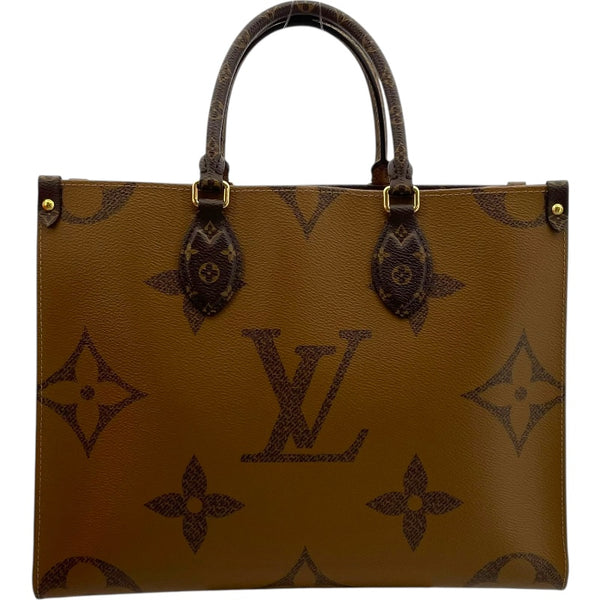 ルイ・ヴィトン LOUIS VUITTON オンザゴー MM M45321 ブラウン ジャイアント レディース トートバッグ