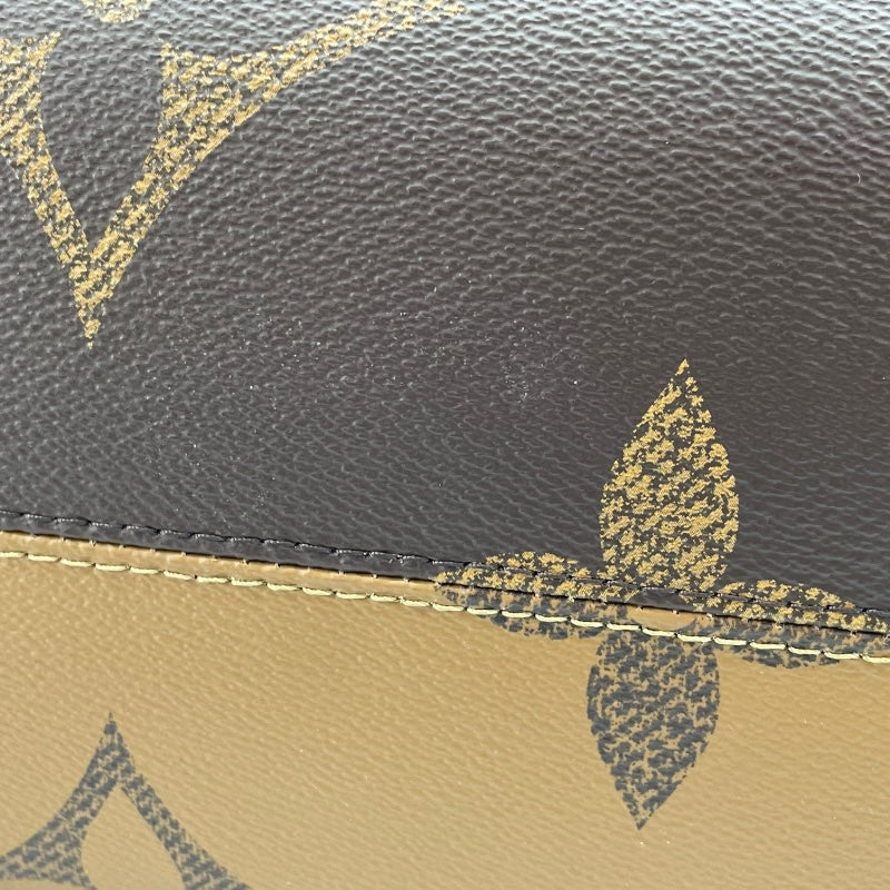 ルイ・ヴィトン LOUIS VUITTON オンザゴー MM M45321 ブラウン ジャイアント レディース トートバッグ