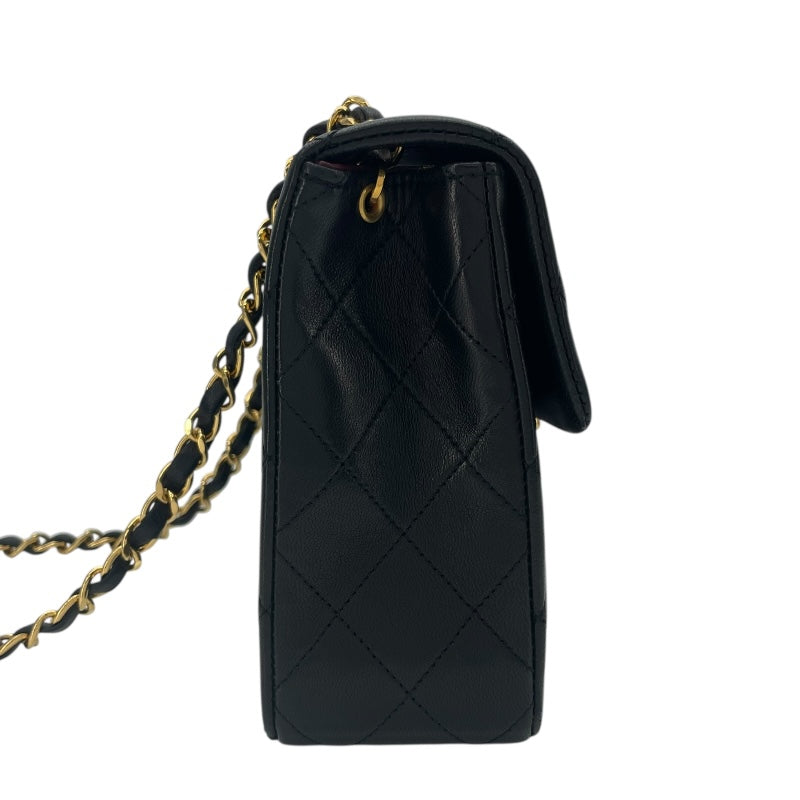 シャネル CHANEL ミニマトラッセ20 A01163 1番台 ブラック GD金具 ラム レディース ショルダーバッグ