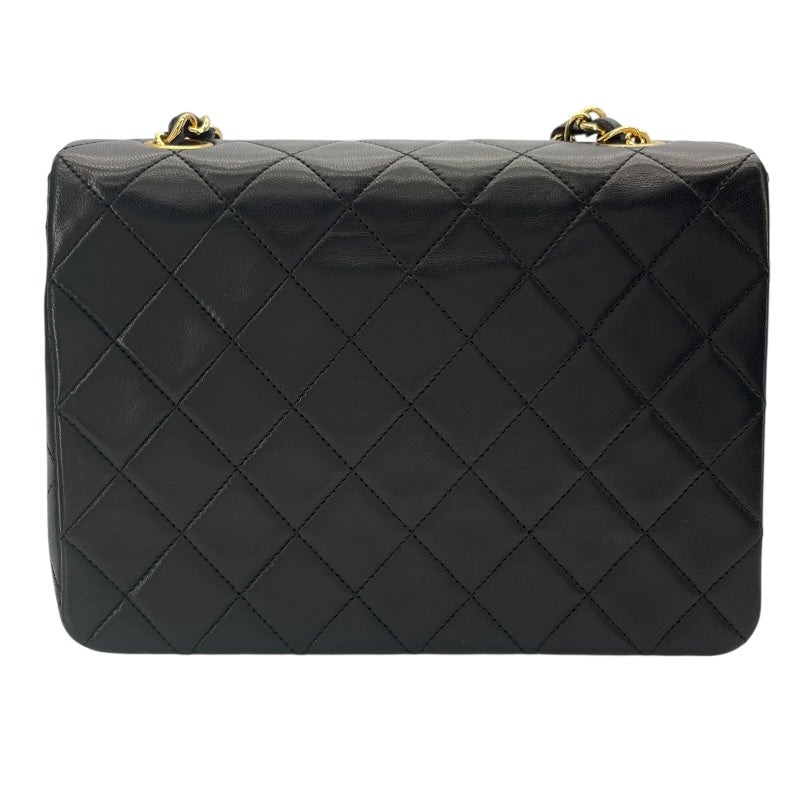 シャネル CHANEL ミニマトラッセ20 A01163 1番台 ブラック GD金具 ラム レディース ショルダーバッグ