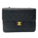 シャネル CHANEL ミニマトラッセ20 A01163 1番台 ブラック GD金具 ラム レディース ショルダーバッグ