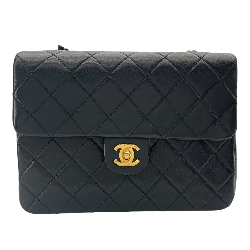 シャネル CHANEL ミニマトラッセ20 A01163 1番台 ブラック GD金具 ラム レディース ショルダーバッグ